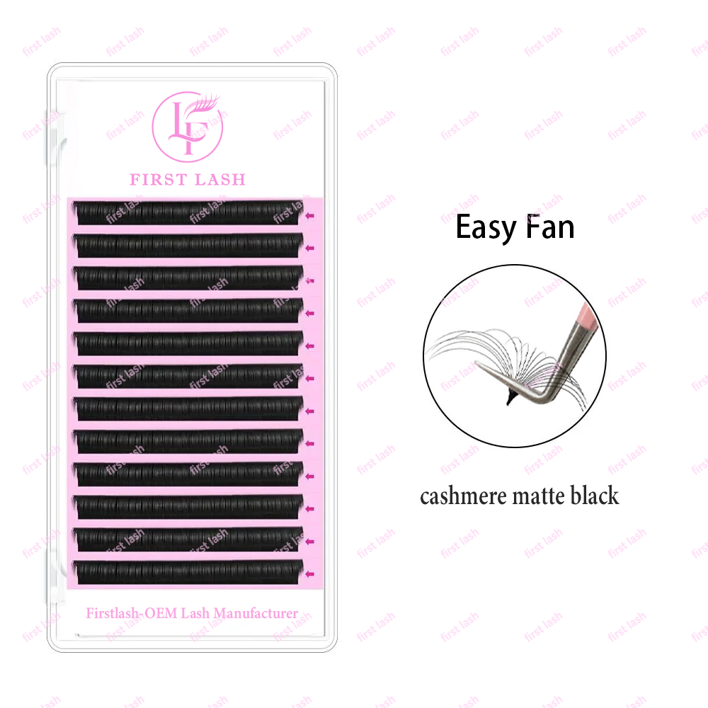 First Lash Easy Fanning Eyelash Extensions Russian Volume Lashes Fast Bloom Austomatic Flowering Natural Makeup Beauty